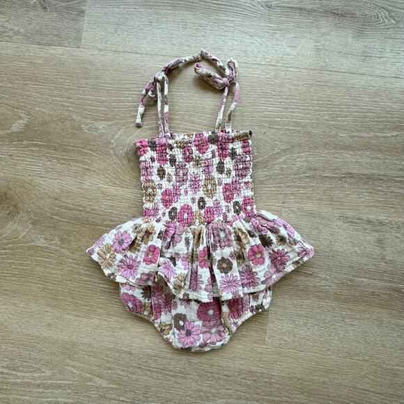 Angel Dear Muslin Smocked Bubble w/ Skirt - Size 12-18m - Picture 3 of 3